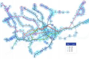 Hard water London Underground map