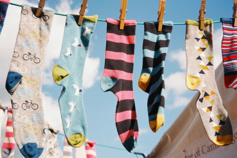 socks-washing-line