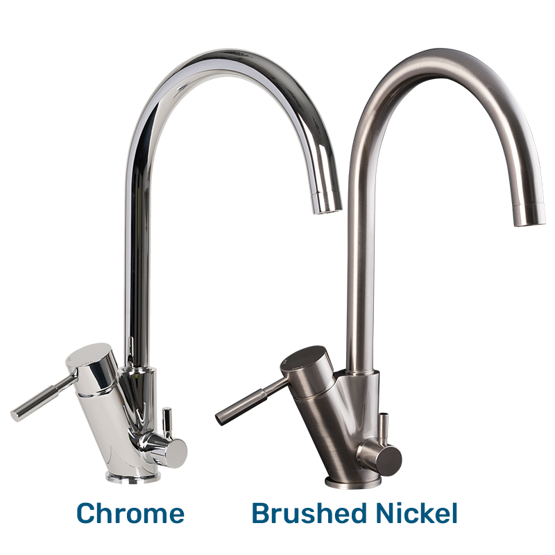 Harvey Classic chrome tap in Chrome and Brushed Nickel