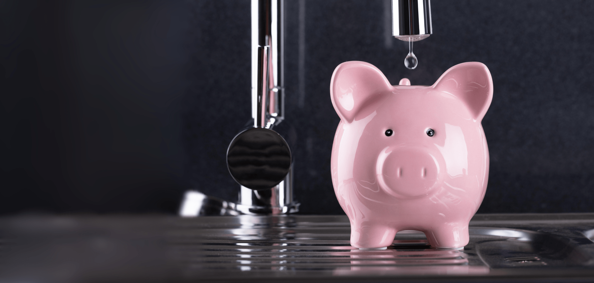 piggy bank with tap