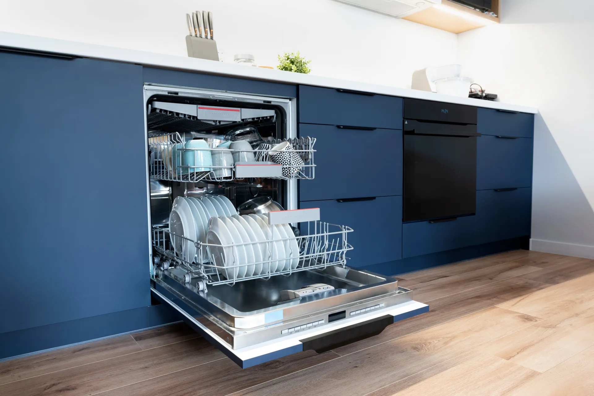 Soft water dishwasher