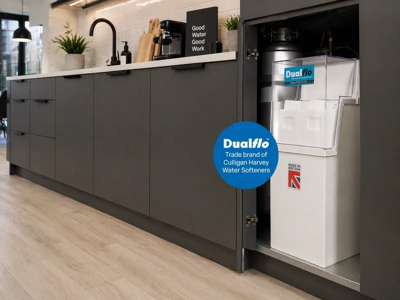 Dualflo under in the cupboard